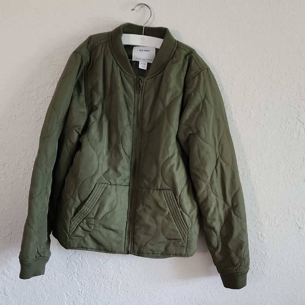 Old Navy Olive Green Bomber Jacket